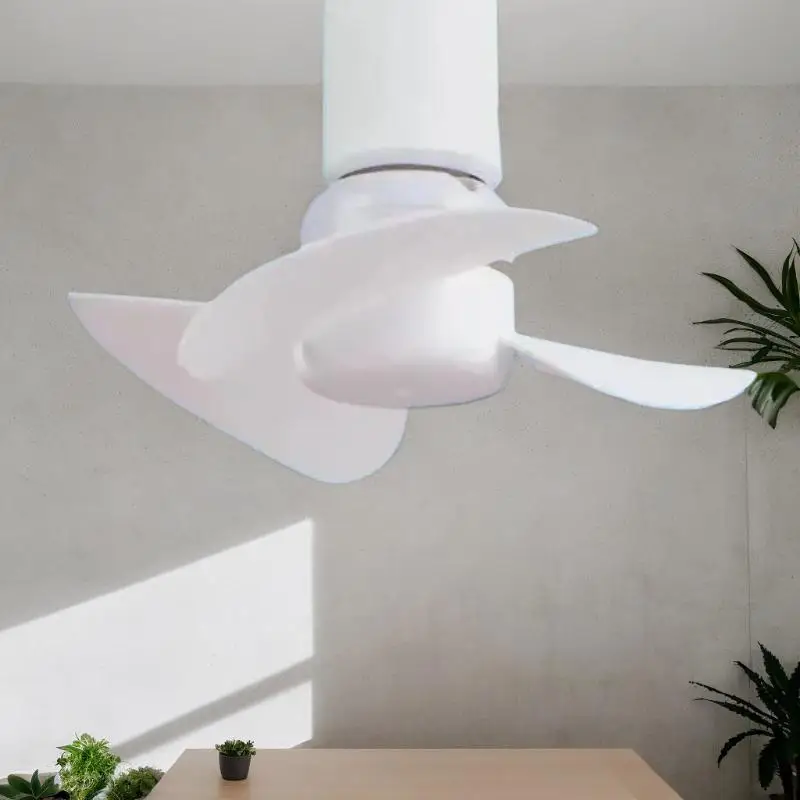 5.1 Inch 5W E27 Socket Mini Ceiling Fan Indoor Bedroom Silent Cooling Air Circulation Fan