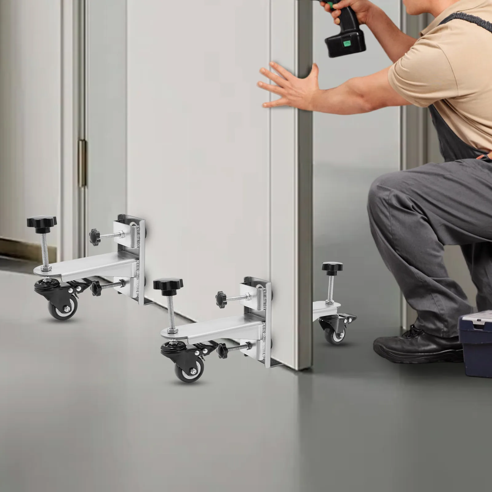 For 0.8 To 2.4 Inches Thick Doors Door Installation Tool  2PCS 39*6.8*16.5cm Installation Tool Door Installation Tool Kit