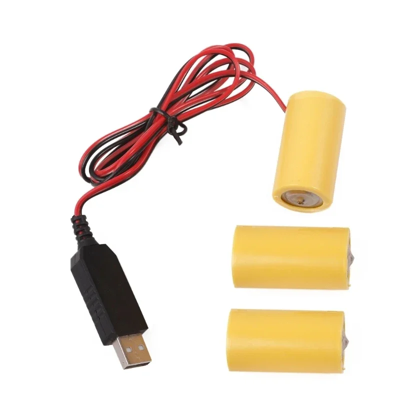 USB to 4.5V LR14 C Battery Eliminators Cable Cord Battery Power Supply Wire for Toy/Controllers/Gas Water Heater