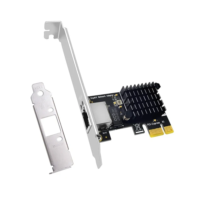 Scheda di rete PCIE Gigabit Ethernet PCI Express X1 a RJ45 adattatore di rete 10/100/1000Mbps schede LAN Chip muslimah per PC Desktop