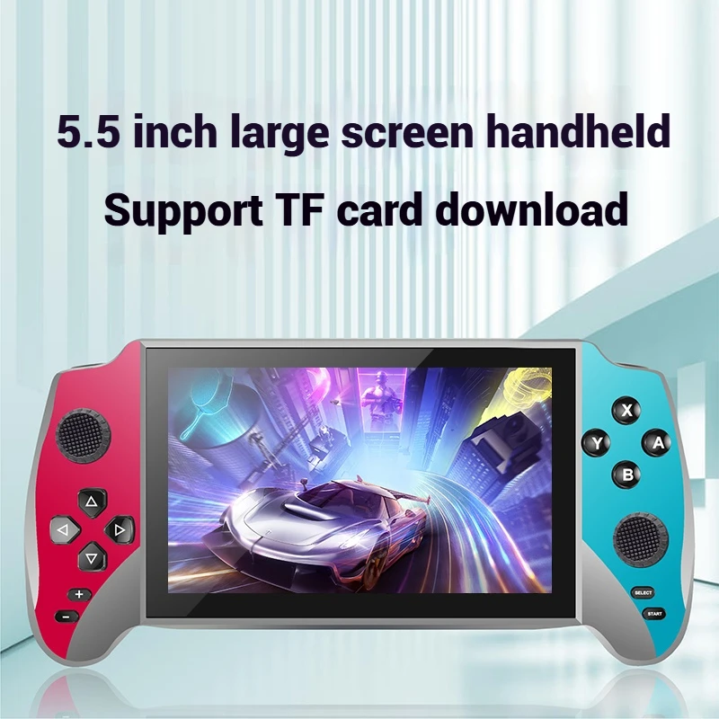 

X12 Handheld Game Console 5.5 inch IPS Screen Video Output Joystick RGB Streaming X12 E-book Player