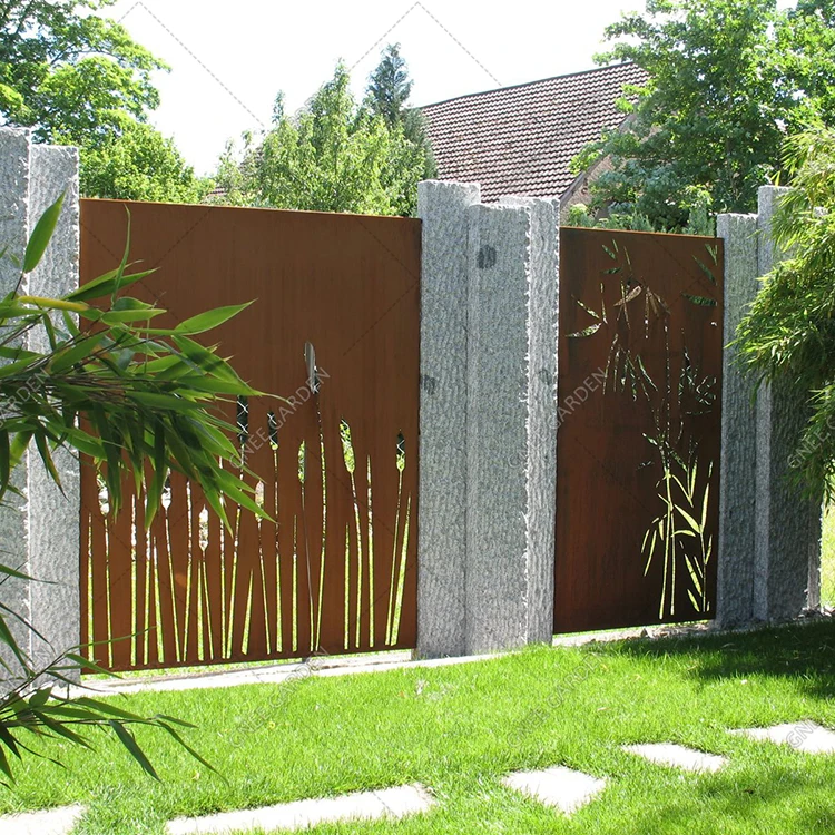 Eco-friendly decorative steel screens corten steel partitions screen steel garden screens