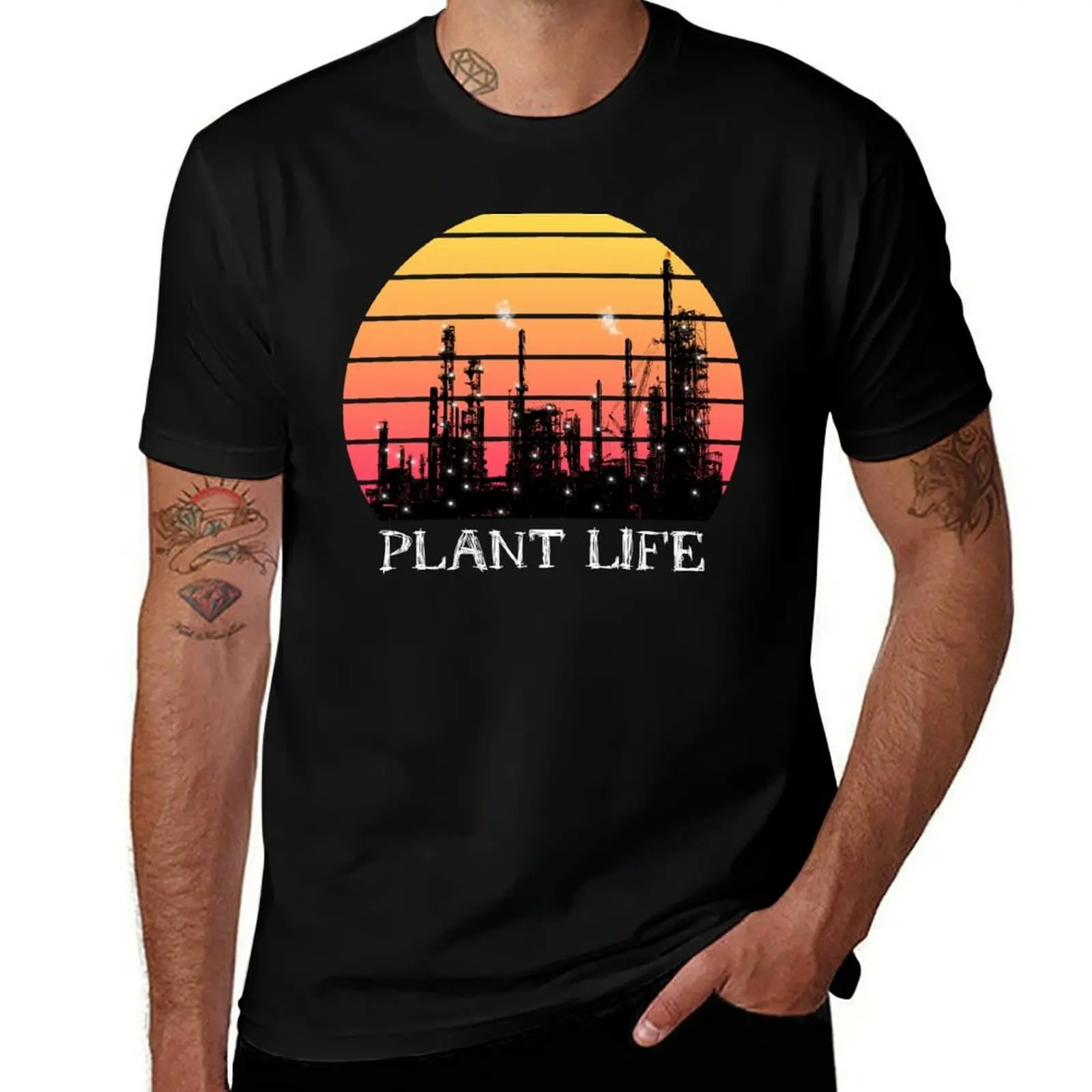 

Plant Life Refinery T-Shirt Plus Size Non-Shrink T-Shirt