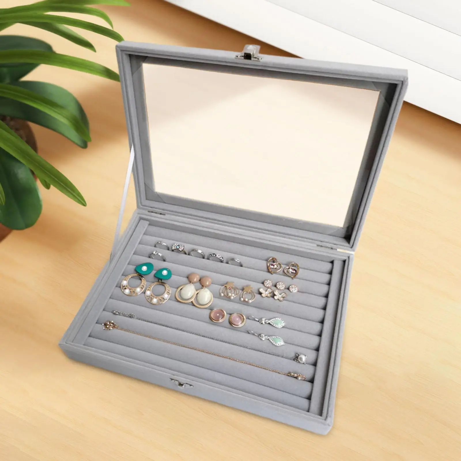 

Ring Jewellery Display Storage Box Ring Insert Case Holder for Earrings