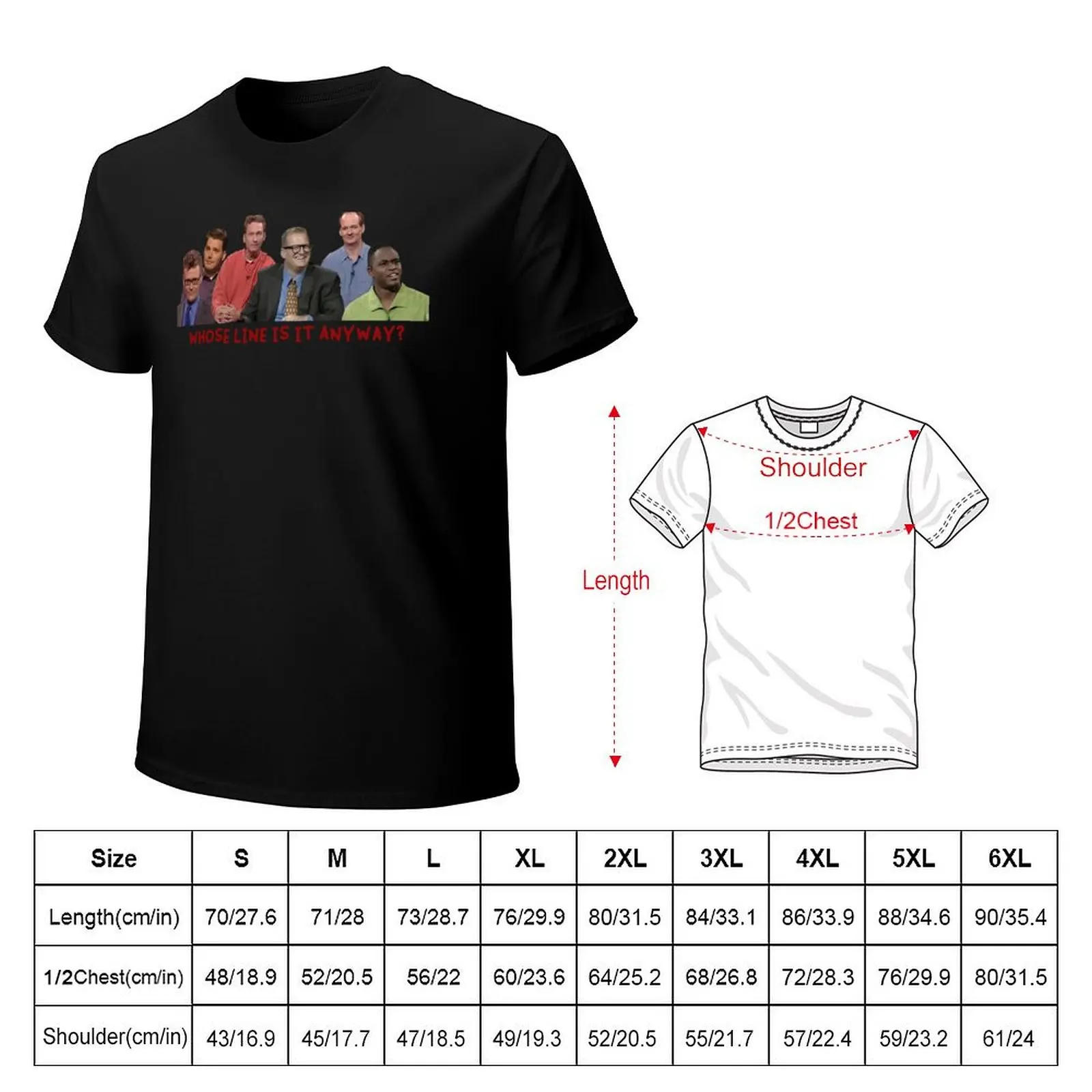 Whose Line is it Anyway Cast! T-Shirt t shirt custom print T-Shirt