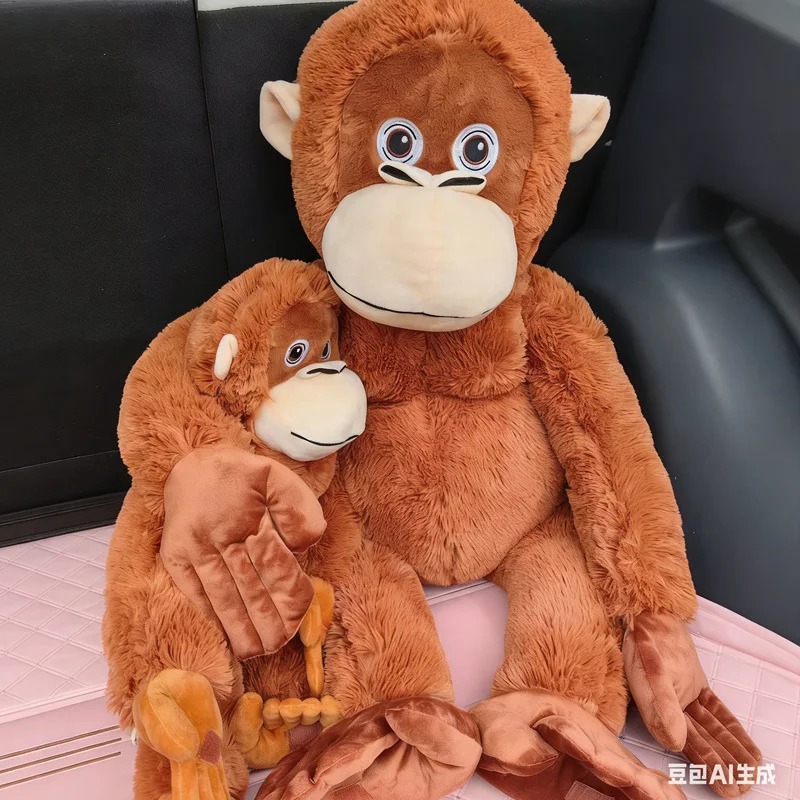 

66cm Kawaii Long Arms Monkey Orangutan Doll Super Soft Stuffed Animals Plush Toys Anime Cartoon Decor Boys Kids Christmas Gifts