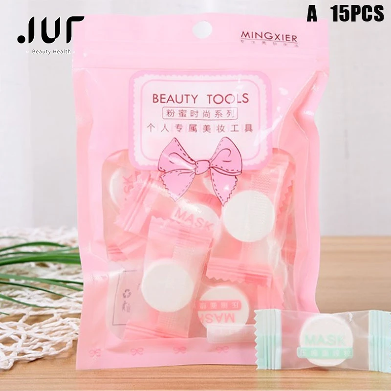 

15PCS Compressed Facial Mask Paper Disposable Facial Masks Wrapped DIY Mask Paper Natural Face Skin Care Makeup Beauty Tools