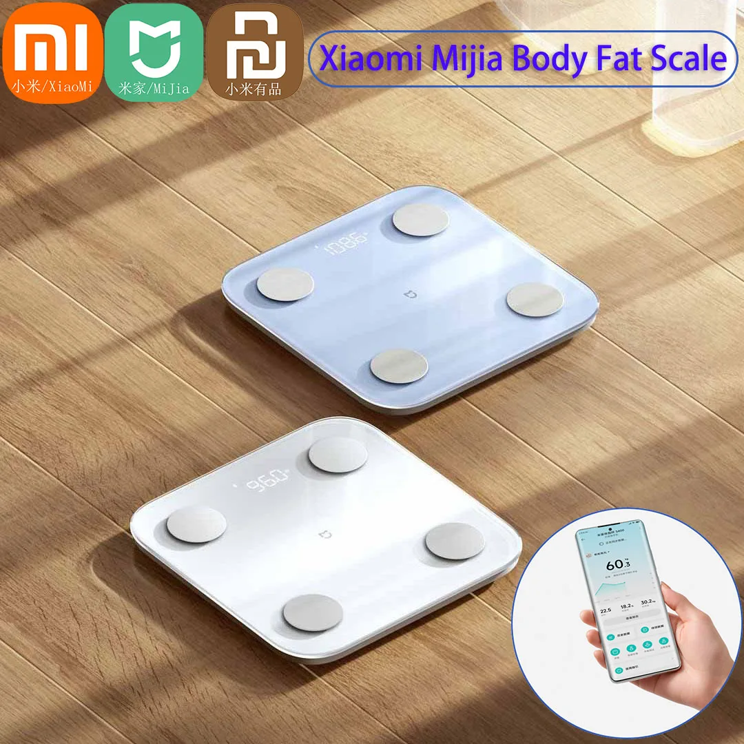 

Xiaomi Mijia Весы жира в организме S400 Bluetooth 5,0 Весы Умный дом Композиция тела 150 кг Тест сердечного ритма Скрытый светодиодный дисплей