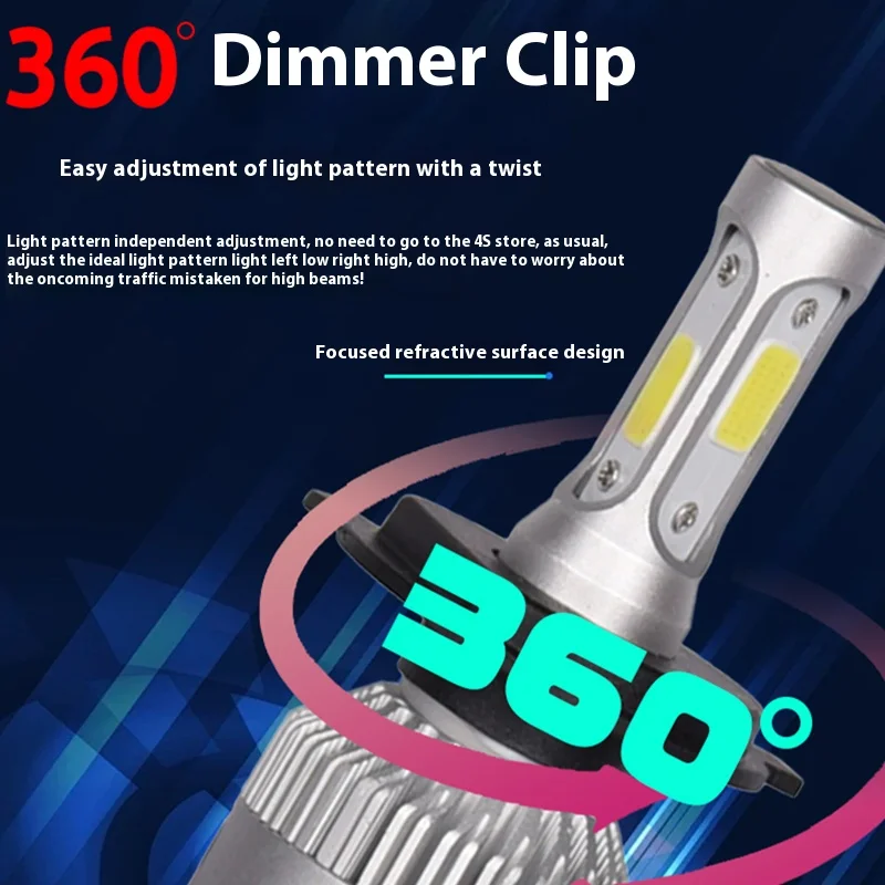 

2 шт. S2 LED H1 H3 H7 H4 H13 H11 HB3 HB49005 9006 H27 Авто светодиодные автомобильные фары Противотуманные фары 100 Вт 8000LM 6500K