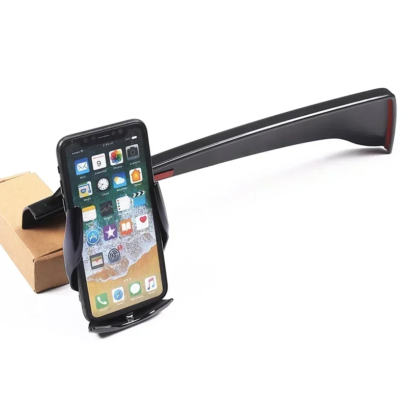 لسيارات BMW X1 IX1 U11 2023-2025 اكسسوارات السيارات ABS حامل هاتف السيارة الأسود شاشة قاعدة ثابتة الملاحة قوس شحن لاسلكي