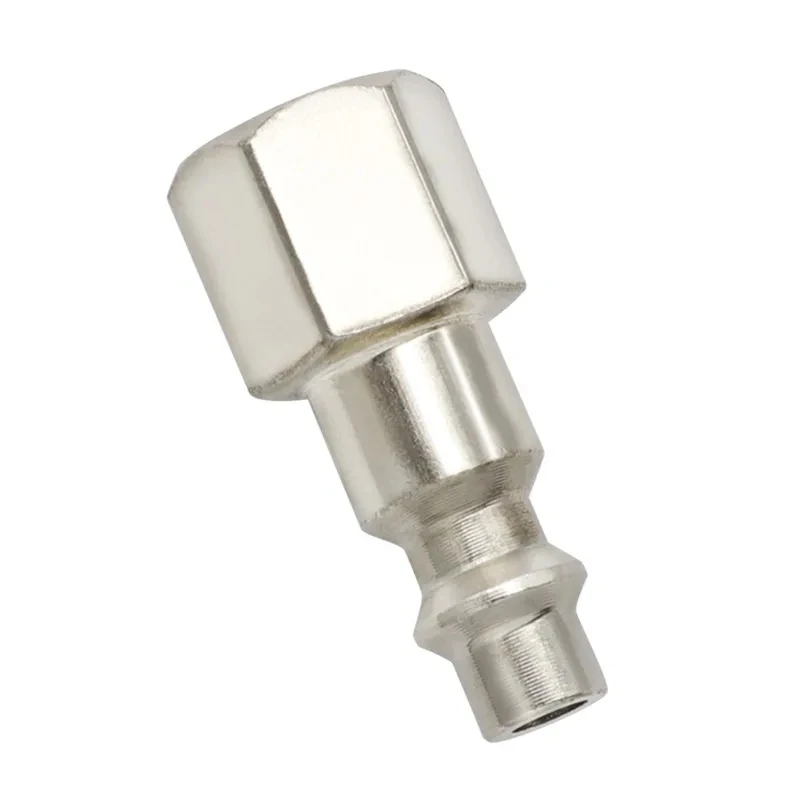 Herramientas neumáticas de cobre y niquelado, pistola de aire, bomba de aire, compresor de aire, conector rápido autoblocante tipo C, 1/4NPT, 5 piezas
