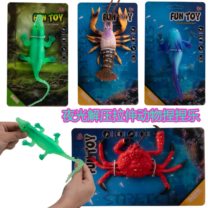 Soft Silicone Stretch Model Realistic Marine Animal Biologic Toy Underwater World Children Plaything Dolphin Whale Shark