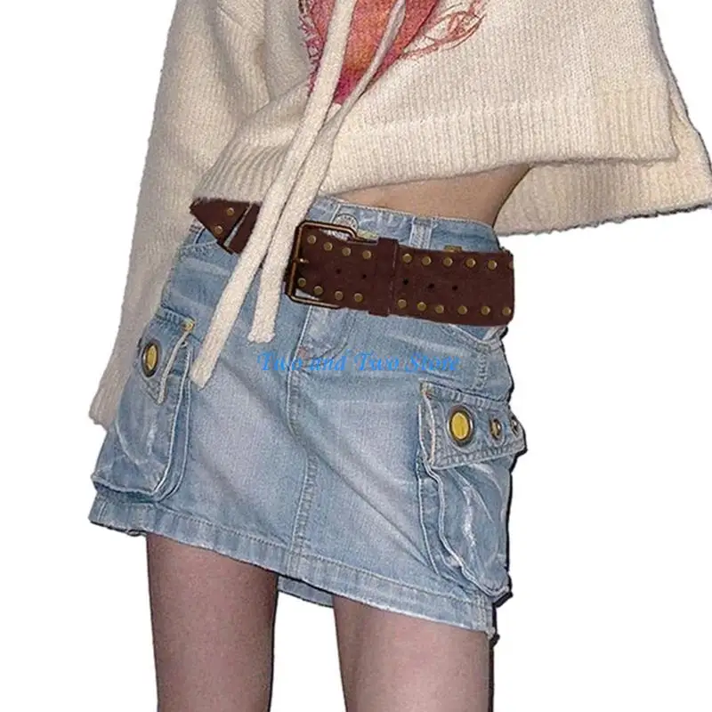 

HX6F Cowgirl Body Chains for Dress Stage Dancing for Women Girls Wide Belt