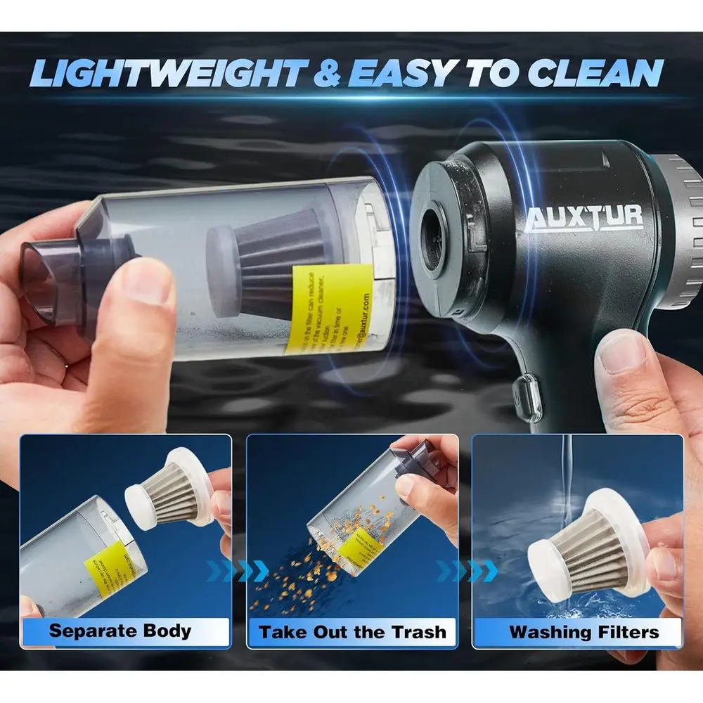 Draadloze 3-in-1 krachtige autostofzuiger met 12000PA zuig- en borstelloze motor