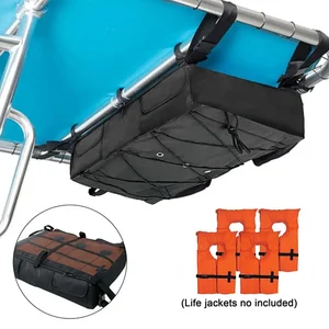 Flood Escape Kits Boat Life Jackets T-top Storage Bag With Elastic Rope Waterproof Large Capacity 600D Oxford Cloth Storage Bag