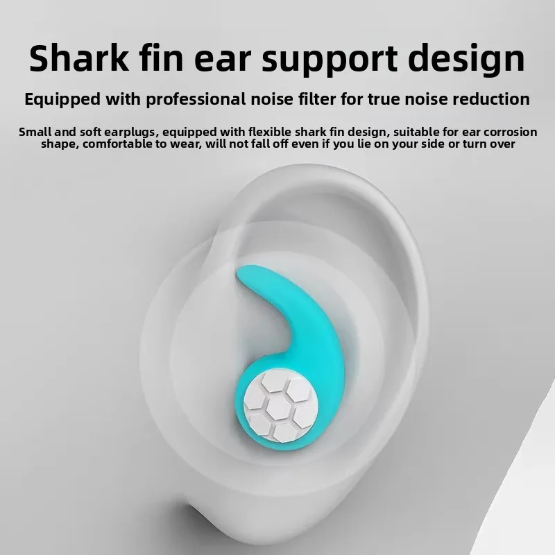 ที่อุดหูซิลิโคนแบบมืออาชีพ กันน้ำ กันเสียง ลดเสียงรบกวนได้สามชั้น สวมใส่สบาย เหมาะสำหรับช่วยการนอนหลับ ว่ายน้ำ