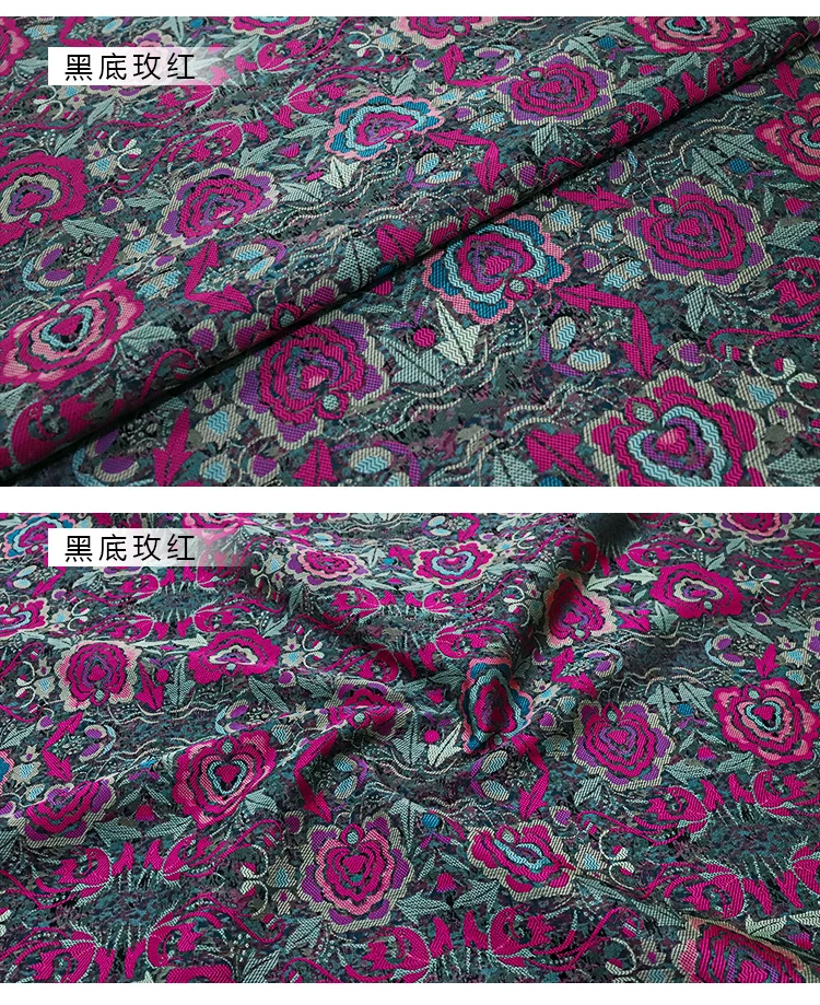 Song Brokatstoffe 140cm Breite Jacquard-Webung Chinesisches Traditionelles Luxusmaterial für Hanfu Cheongsam Kleid DIY Nähen – Detail 5