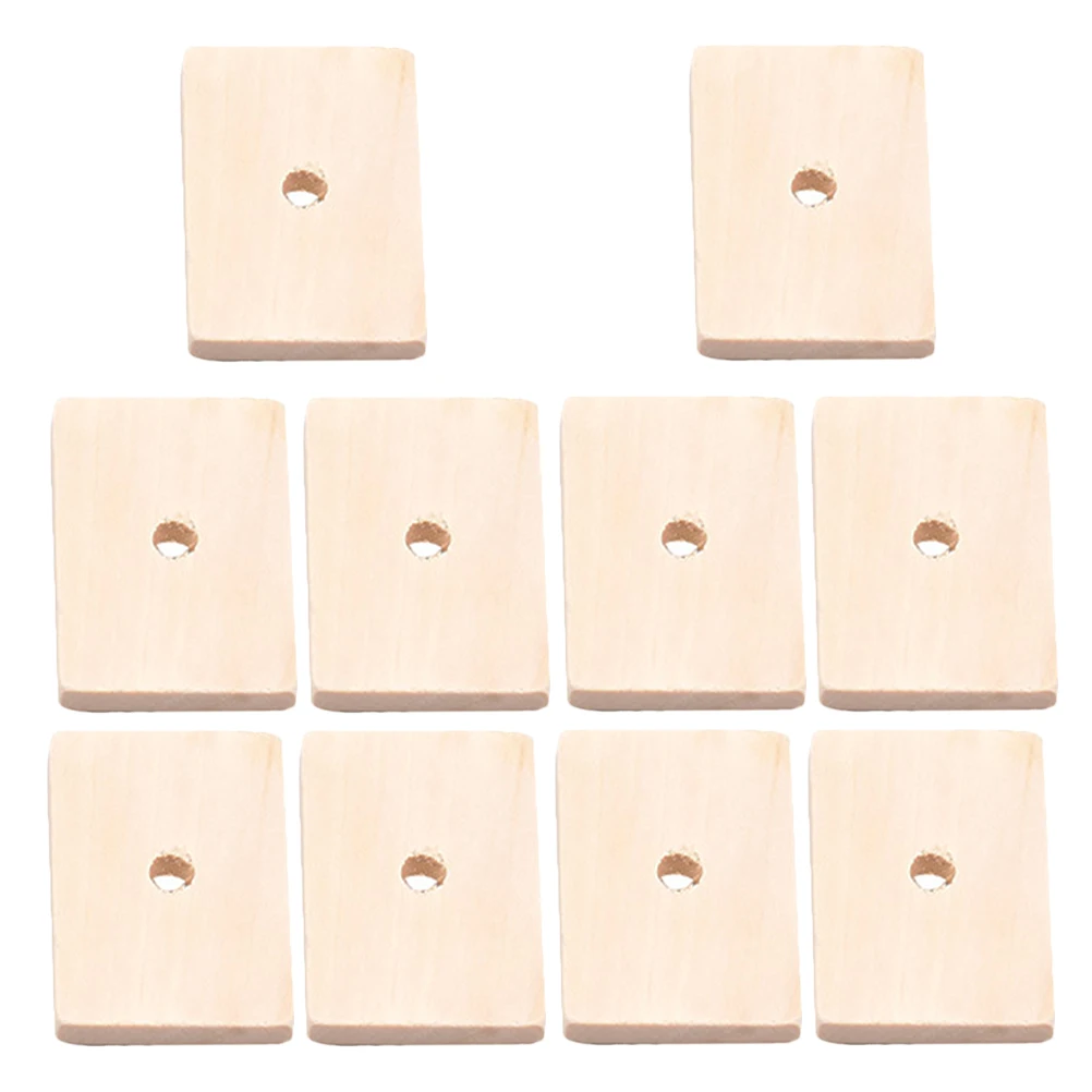 10pcs Bird Nest Decoration Natural Wood Parrot Toys Chewable Blocks for DIY Cage Bird Chewing Playthings Pet Teeth Grinding