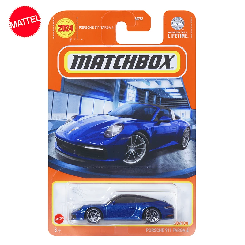 

Оригинальный Mattel Matchbox Car 1/64, литая под давлением, новинка 2024, Porsche 911 Targa 4 30782, искусственная кожа для мальчика, коллекция, подарок на день рождения