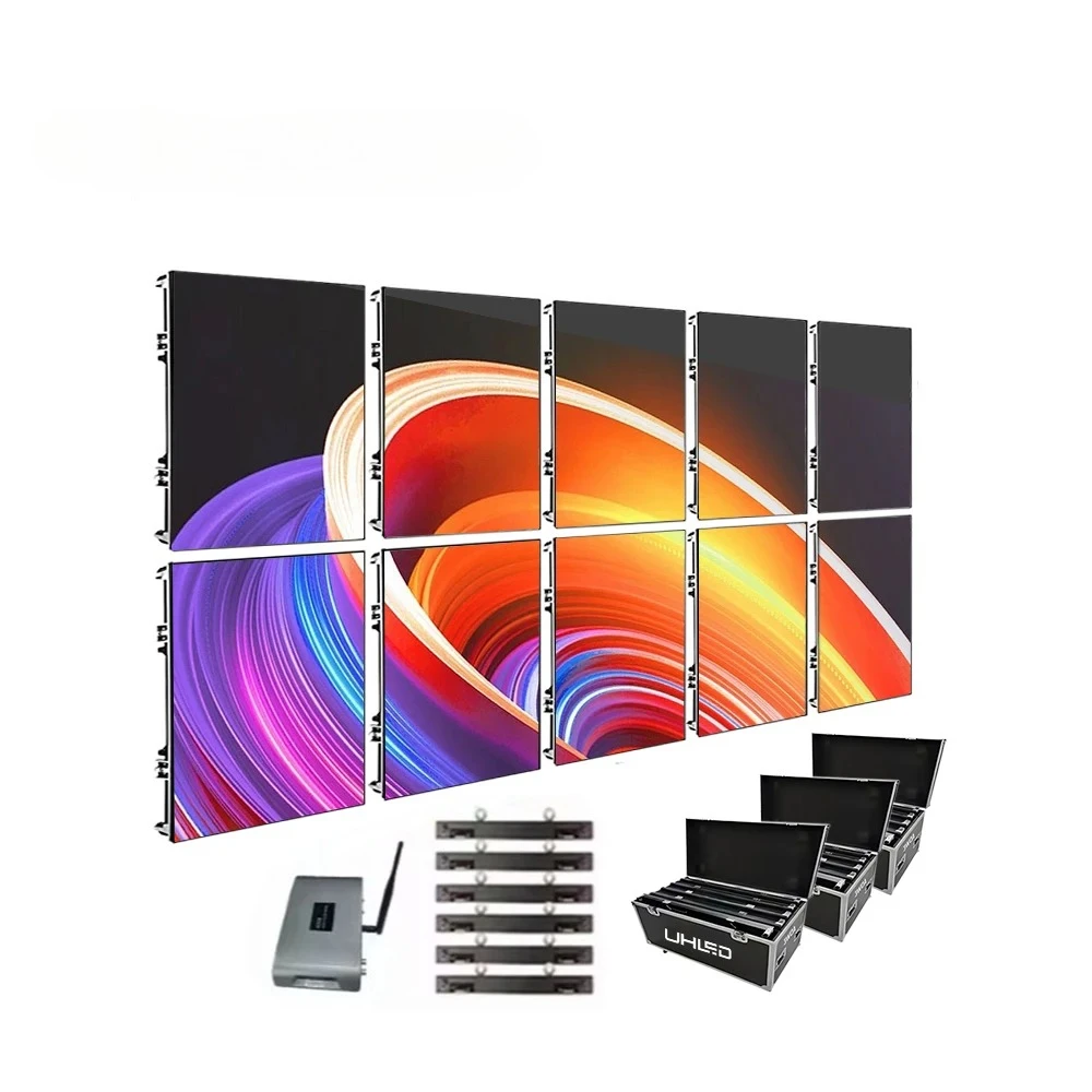 UHLED Indoor HD LED Display Screen Outdoor P2.6 P2.9 P3.91 Waterproof Energy-saving Rental Stage Background LED Video Wall