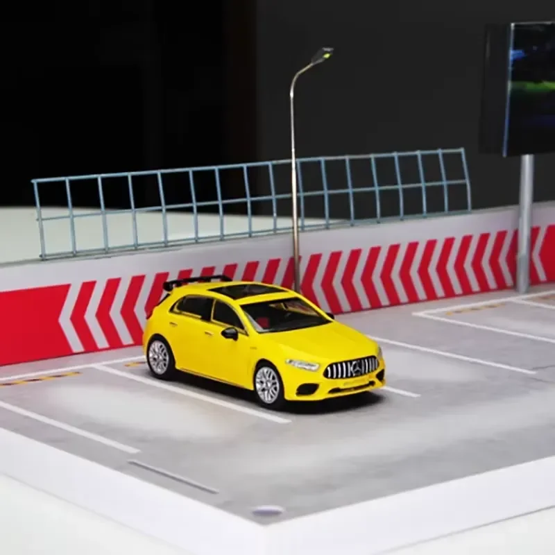 for A45 S 1:64 Scale Diecast Alloy Sports Car Model Realistic Simulation Static Display Collectible Toy Gift Finished Product