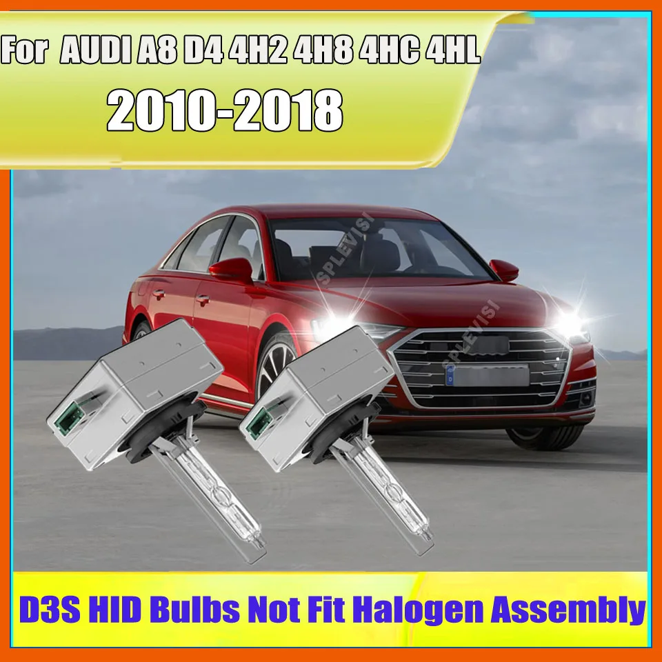 

D3S HID лампы для фар 6000K Diamond White, точное выравнивание для AUDI A8 D4 4H2 4H8 4HC 4HL 2010 2011 2012 2013 2014 2015-2018