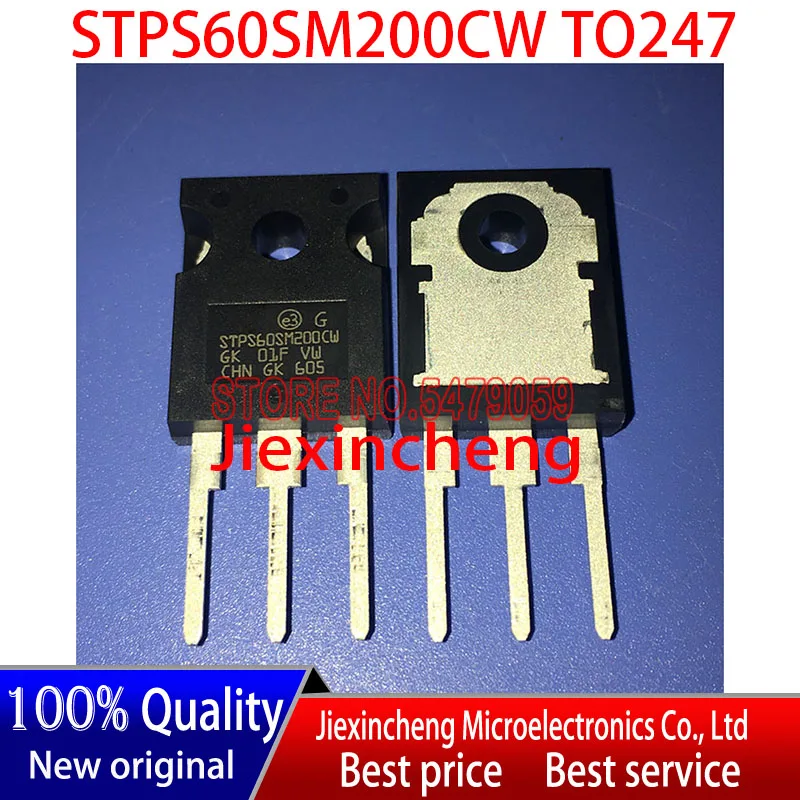 

10PCS STPS60SM200CW STPS60SM200 TO-247 60A200V Schottky Barrier Diodes New original