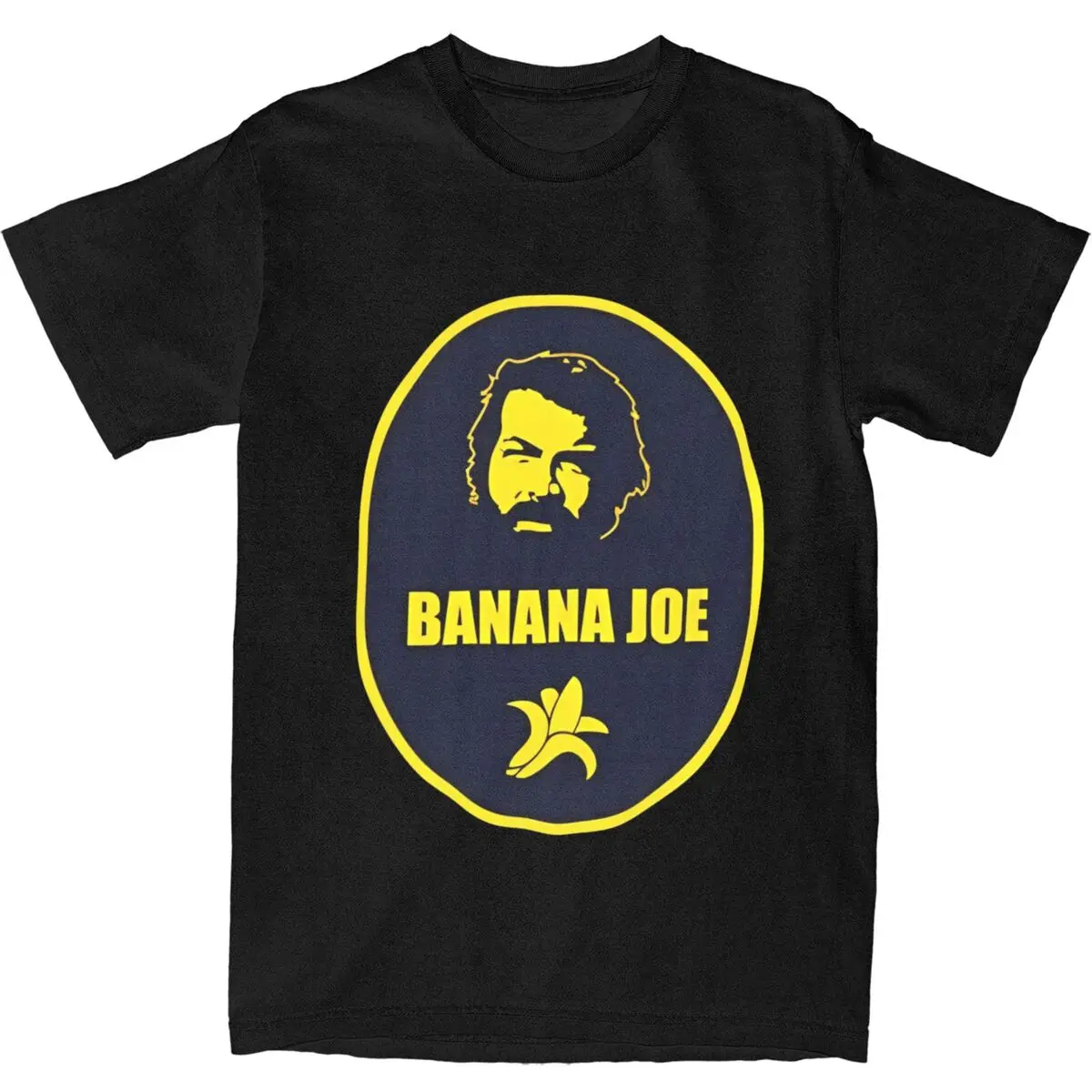 

Bud Spencer T-Shirt Summer Banana Joe Telefilm Cinema Tv Idea Vintage T-Shirts Cotton Fashion Tshirt For Man Short Sleeve Tees