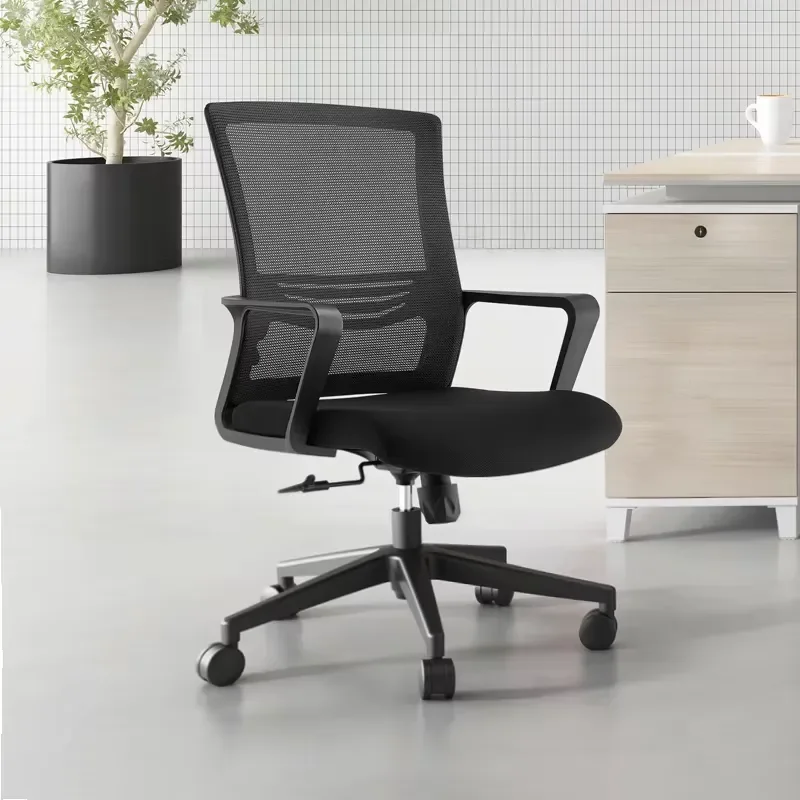 Modern Mesh Back Computer Chair Ergonomic Lifting Office Staff Seat Rotary Design Work Furniture Wholesale China Silla