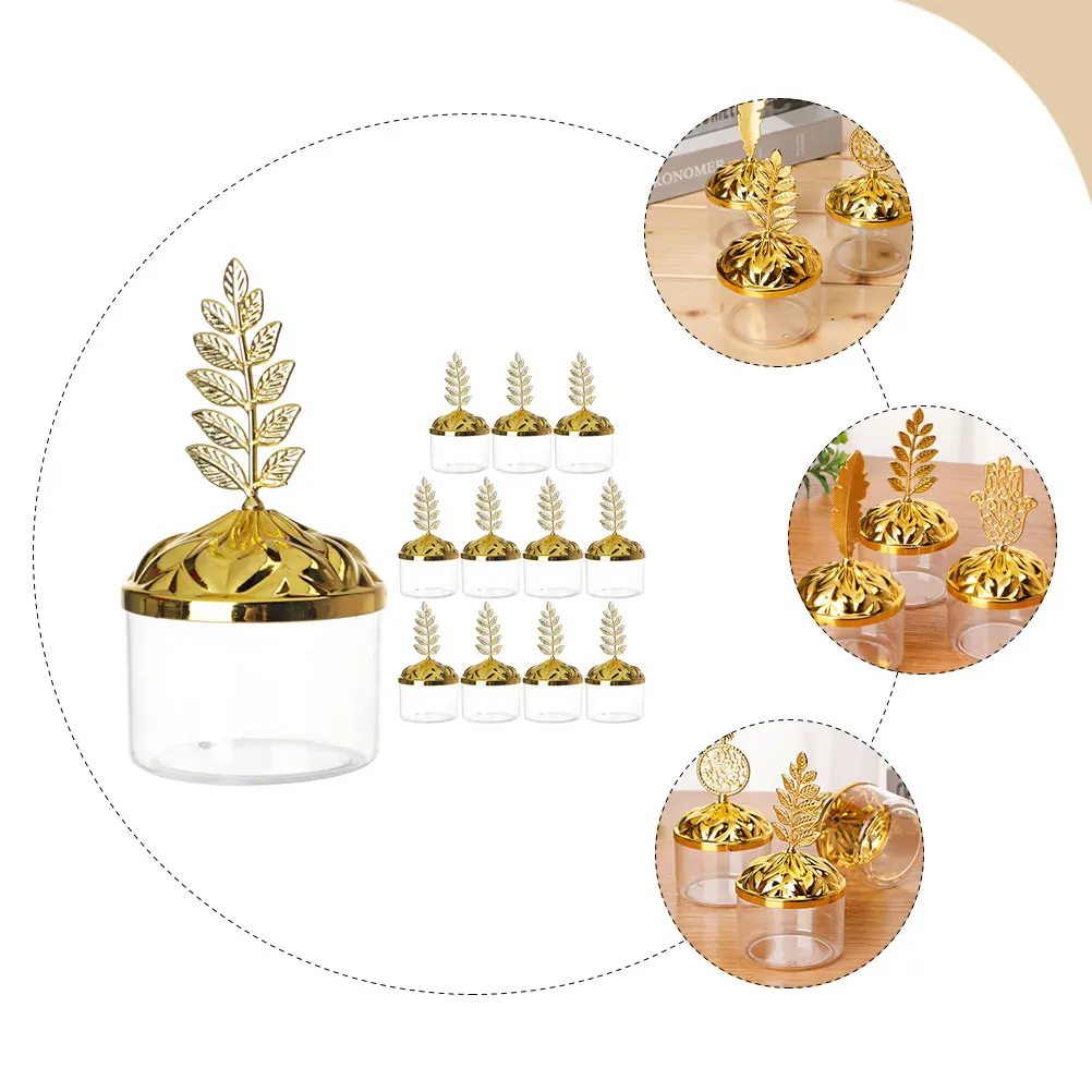 

12Pcs Plastic Candy Boxes Transparent Wedding Favor Boxes Xmas Baby Shower Party Candy Case Treat Storage Chocolate Packing Box