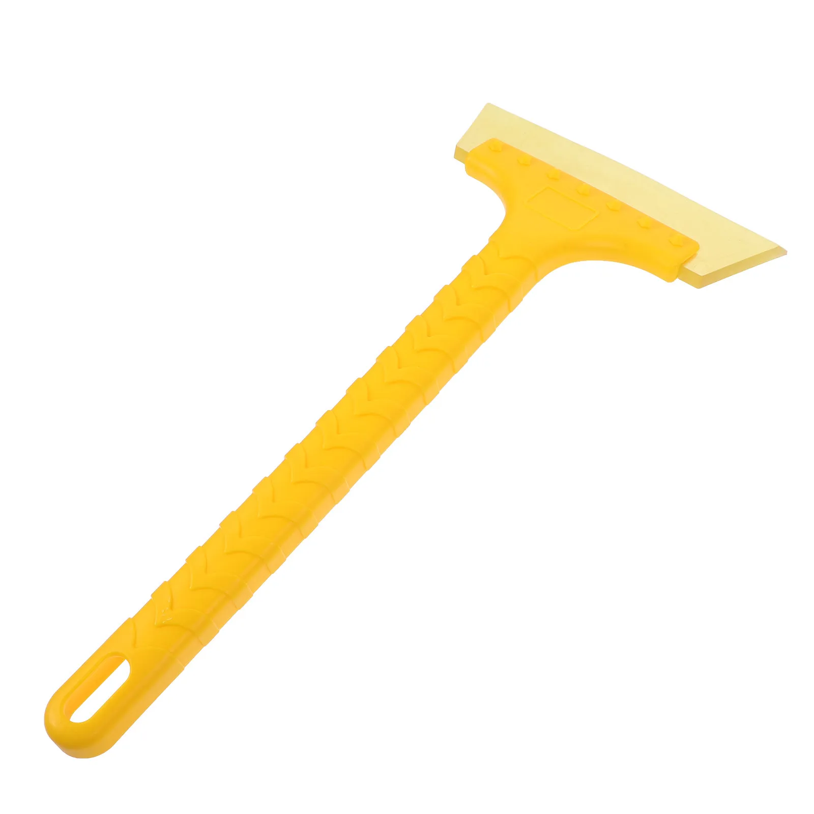 

Скребок для снега с короткой ручкой, резиновая лопата для льда, скребок для удаления снега с автомобиля, компактный, с прочной ручкой, не царапает.