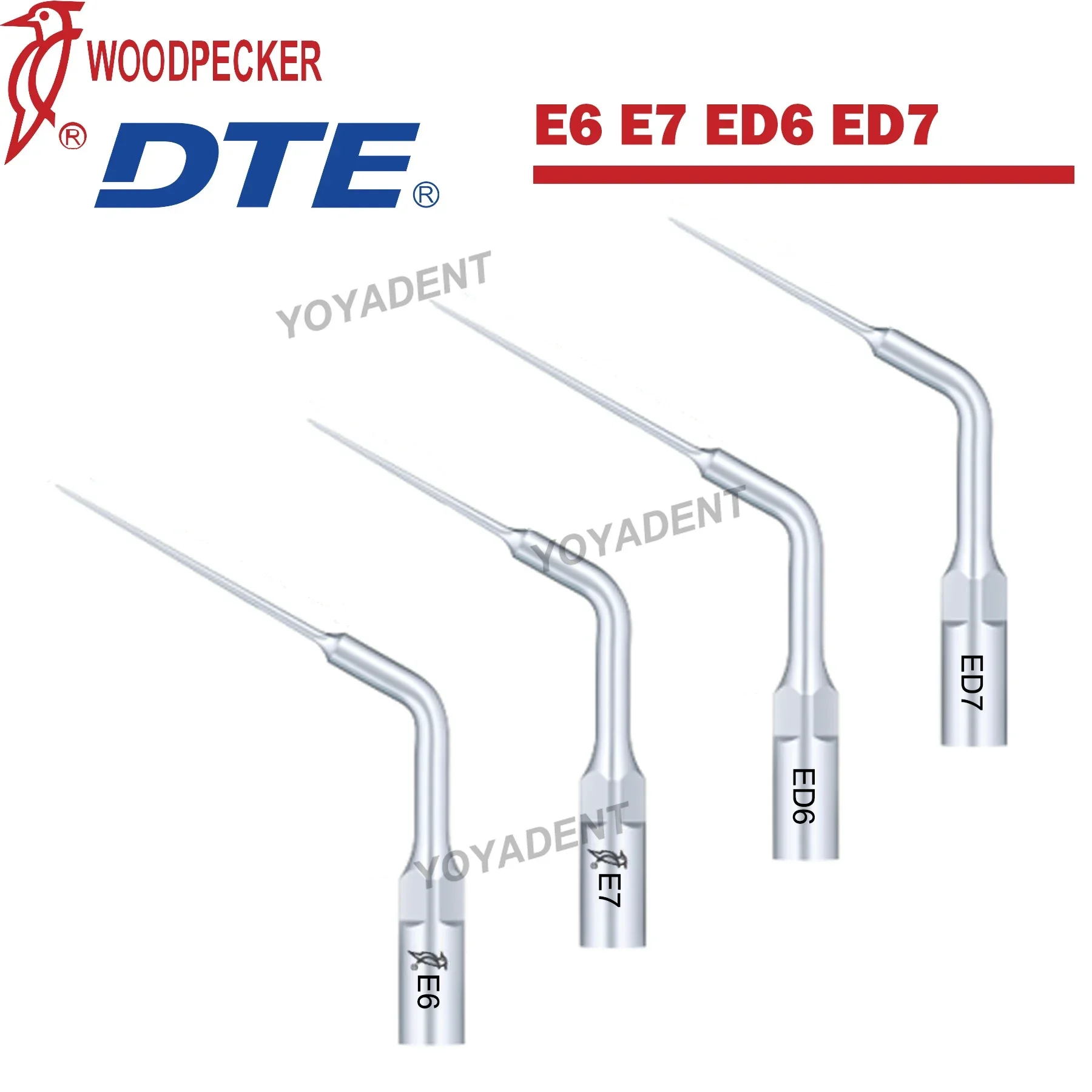 Dzięcioł DTE dentystyczne ultradźwiękowe końcówki do skalowania kanałowego Endo E6 E7 ED6 ED7 Fit EMS NSK SATELEC