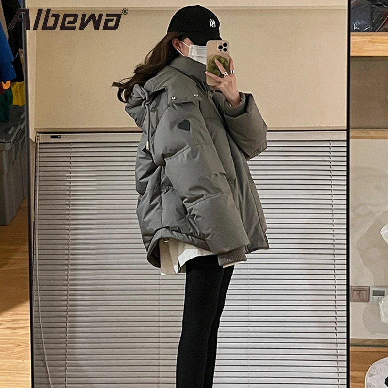 Winter Jackets Parkas for Women 2023  Padded Warm Casual Overcoat Zipper Korean Hooded Women's Coats Outerwear Feminina