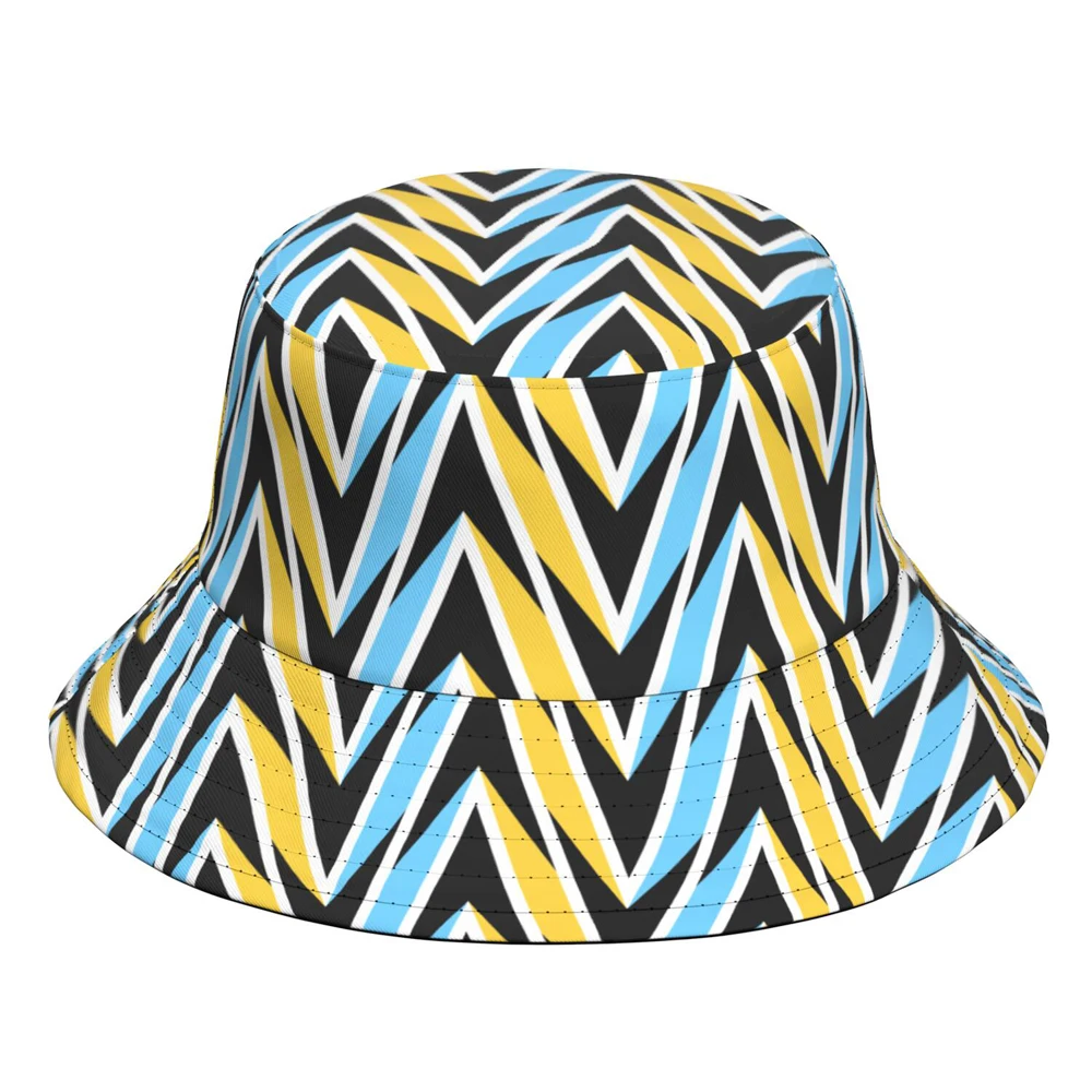 Saint Lucia Fisherman Hats Free Custom Made Name Number Team Logo Bucket Cap Country Travel Nation Island Flag Headgear