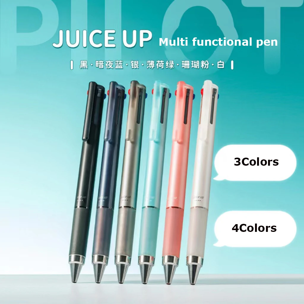 PILOT Multi Functional Juice Pen 3/4 Color 0.4Multicolor Pen Superfine ST Aesthetic Pen Tip Quick Drying Writing School Supplies