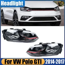 For VW Polo Gti 2014 2015 2016 2017 Car Headlights Daytime Running Headlights Turn Signal Flashing Light Driving Light Assembly