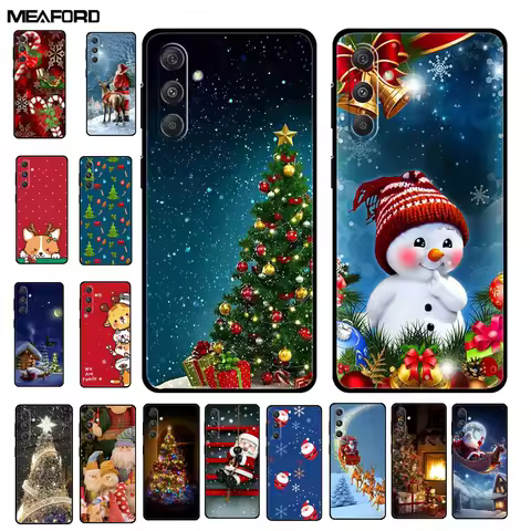Christmas Case For Samsung S24 S23 S22 S21 Plus FE Ultra 5G Cover S23 Plus Soft Silicone TPU Phone Case For Glaxy S23 Plus 5G