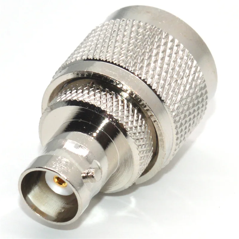 1 Stück UHF-Stecker auf BNC-Buchse Adapter PL-259 Stecker Gerader HF-Koaxialstecker Kupfer-Nickel-beschichtet – Detail 4