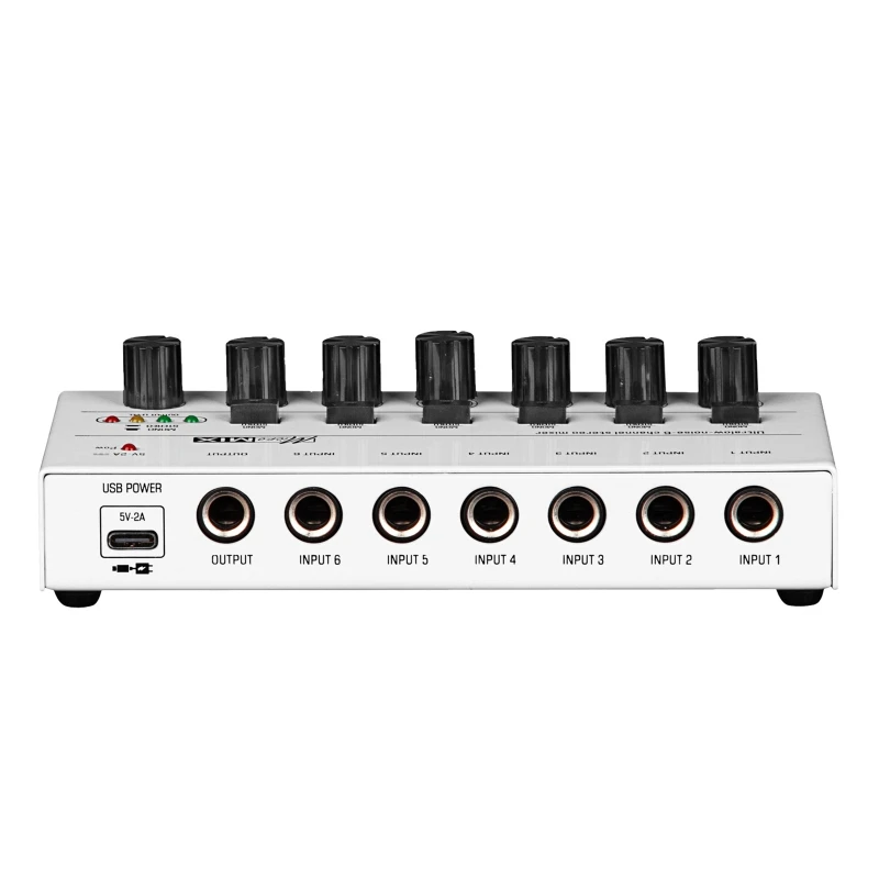 Mixer Stereo Mini DJ Mixer Suara Kebisingan Rendah Mixer Profesional KTV Suara Ultra Kompak Mixer Profesional