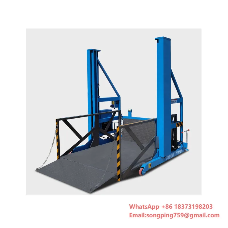 Mobile Loading and Unloading Truck Lift Vertical Loading and Unloading Adjustment Height 2 Tons 3 Tons Loading Lifting Platform