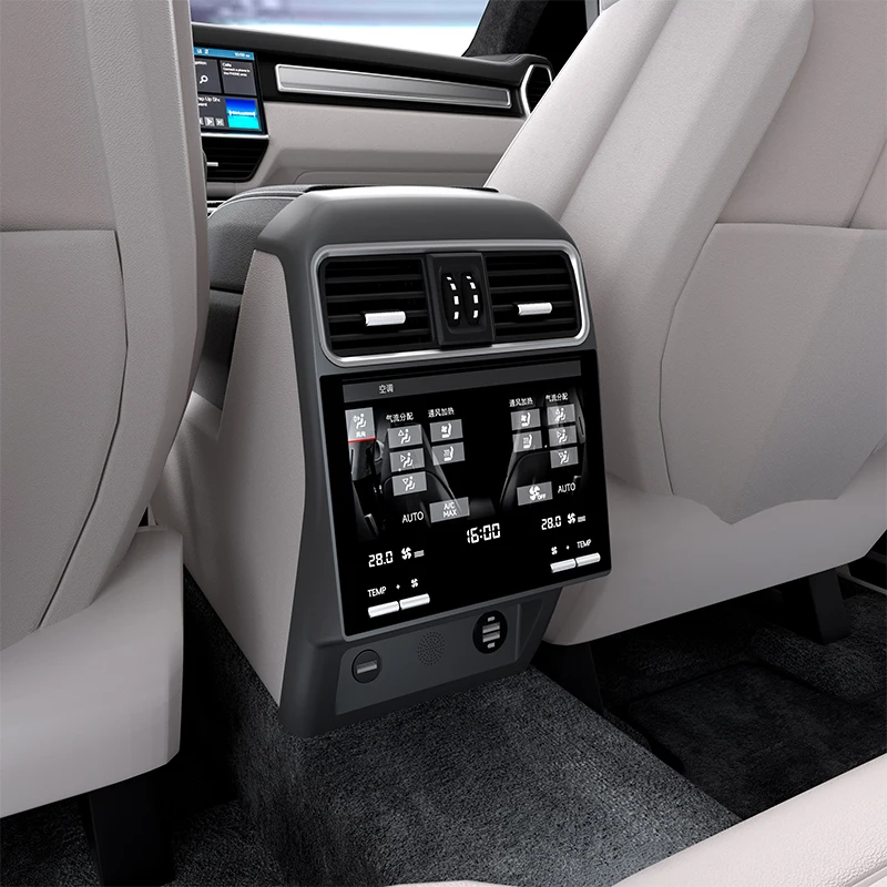 Upgrade Car AC Touch Panel for Porsche Cayenne 2018-2024 New Air Conditioner Panel with Rear Seat Vent Control