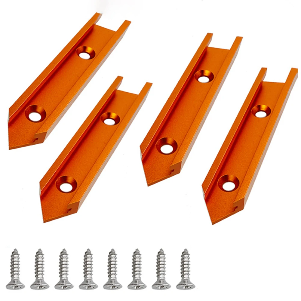 T-track Intersection Kit Aluminum T Slot Chute Miter Table Fixture Cross T-Track Jig Carpentry Woodworking Tools