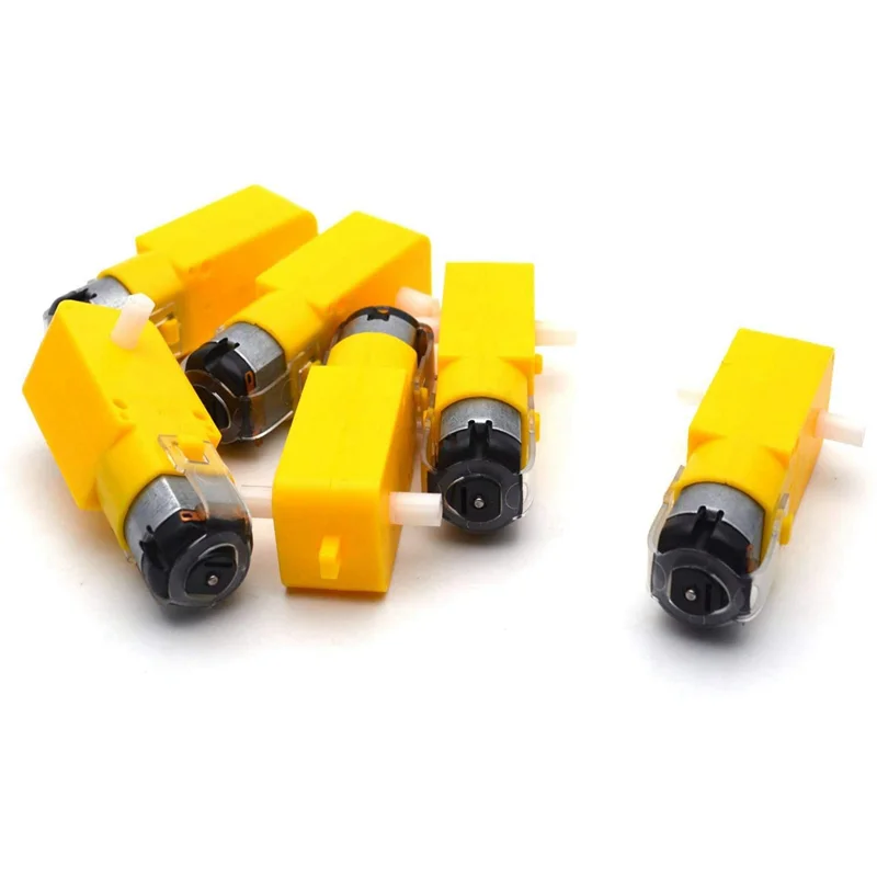 TAIGH-60 Pieces DC 70MA (3V) Robot Intelligent Car DIY Dual Shaft Gear TT Motor For Robot Car MCU 7X2.2X1.8Cm
