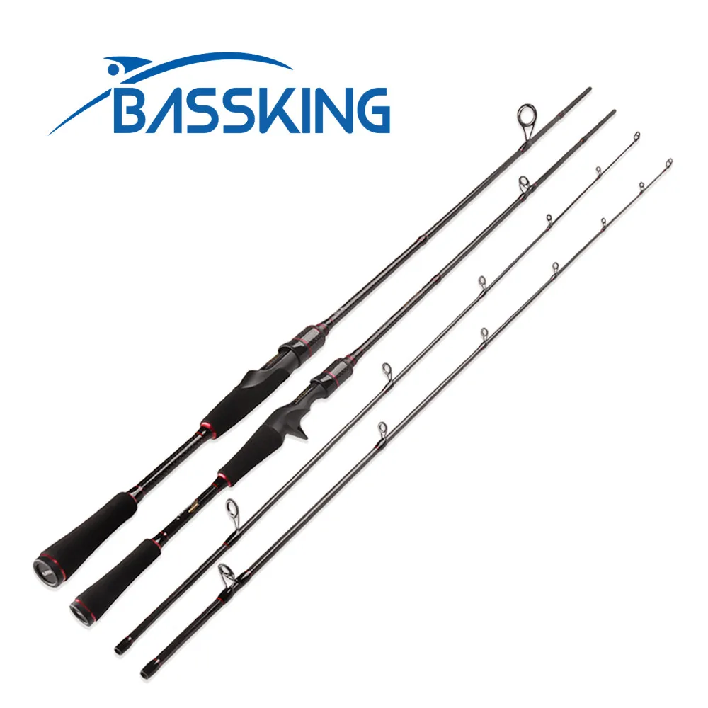 

BASSKING 2Sec Carbon Lure Fishing Rod 1.8/1.98/2.1/2.4m 7-25g/5-15lb M Power Spinning Rod Casting Rod Baitcasting Rod Pesca Olta