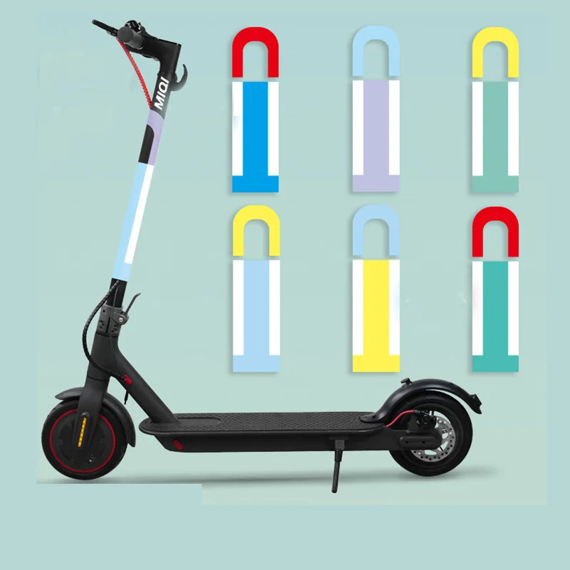 Electric Scooter Stickers Reflective  Pole Decorative  Universal for Xiaomi M365 Pro Pro2 1S