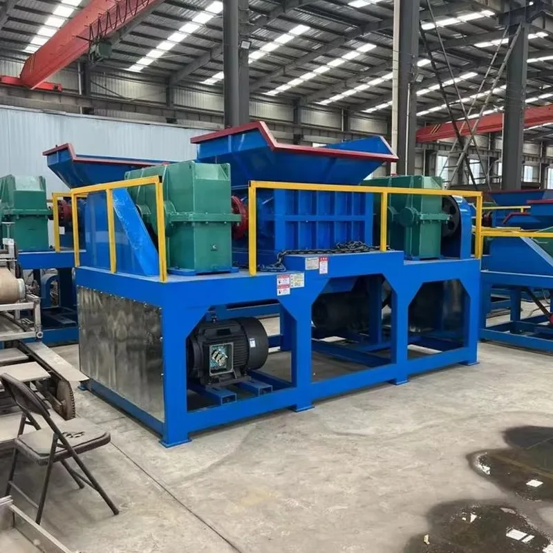 New Double-axis Metal Car Frame Shredder  Paint Bucket Tire Shredder   Domestic Waste Shredder
