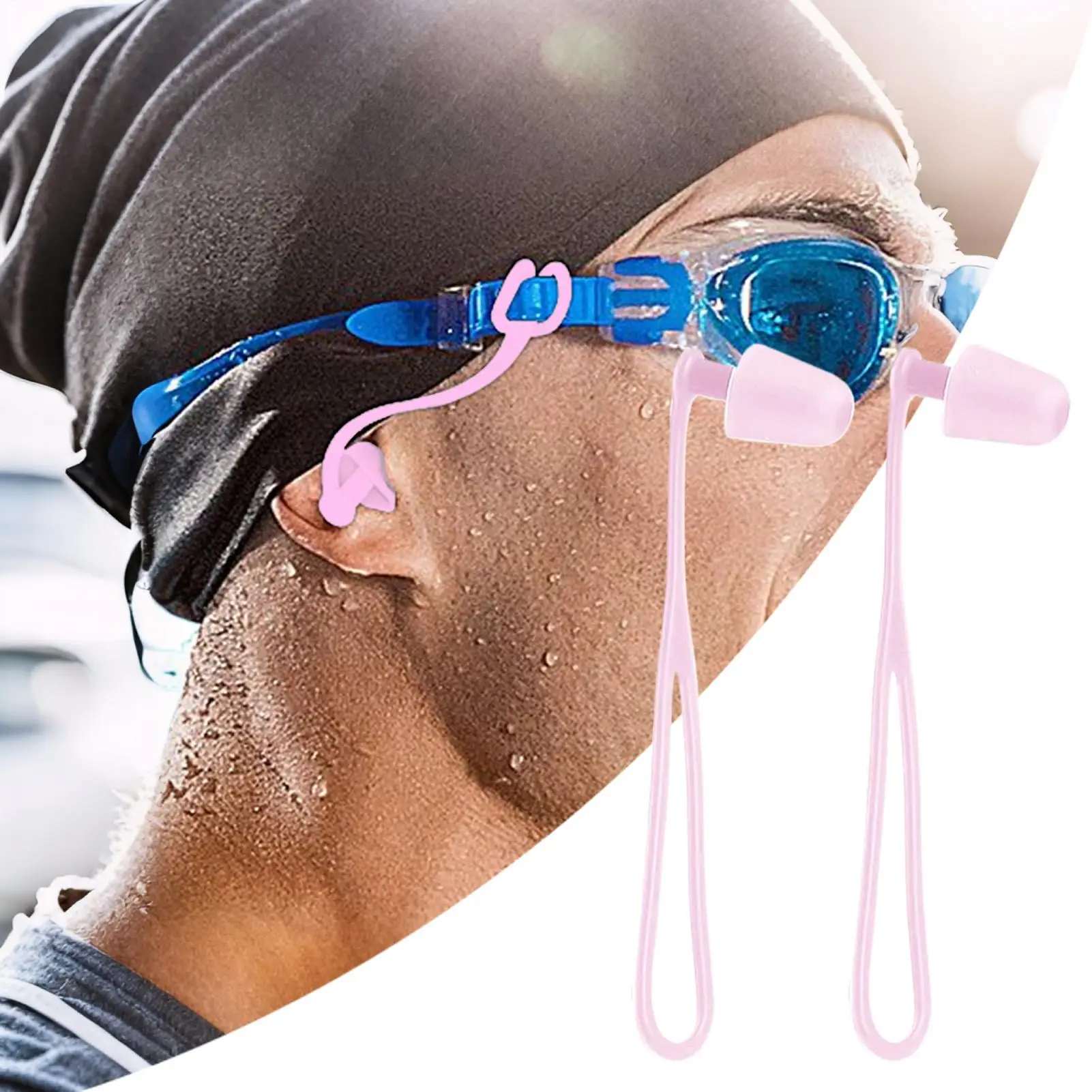 

Anti Water Ear Plugs Swimming Ear Plugs Nose Clip Waterproof Swim Accessories for Shower Pool Diving Surfing Kayaking ﻿