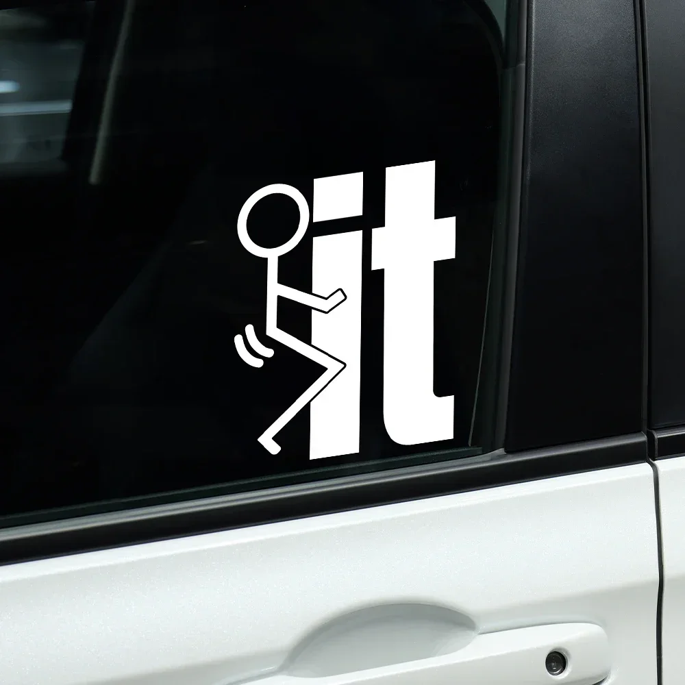 

FK It Parody Vinyl Sticker Auto Car Truck Wall Laptop Window Body Waterproof Decor Decal Stickers Graphics Tuning Accessories