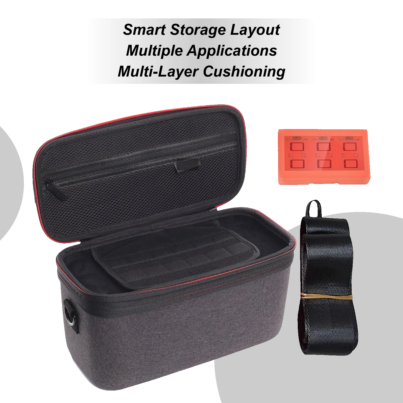 

Gaming Bag Gear Protective Bag Divided Portable Travel Companion Protective Storage Organizer For Controllers Cables Men