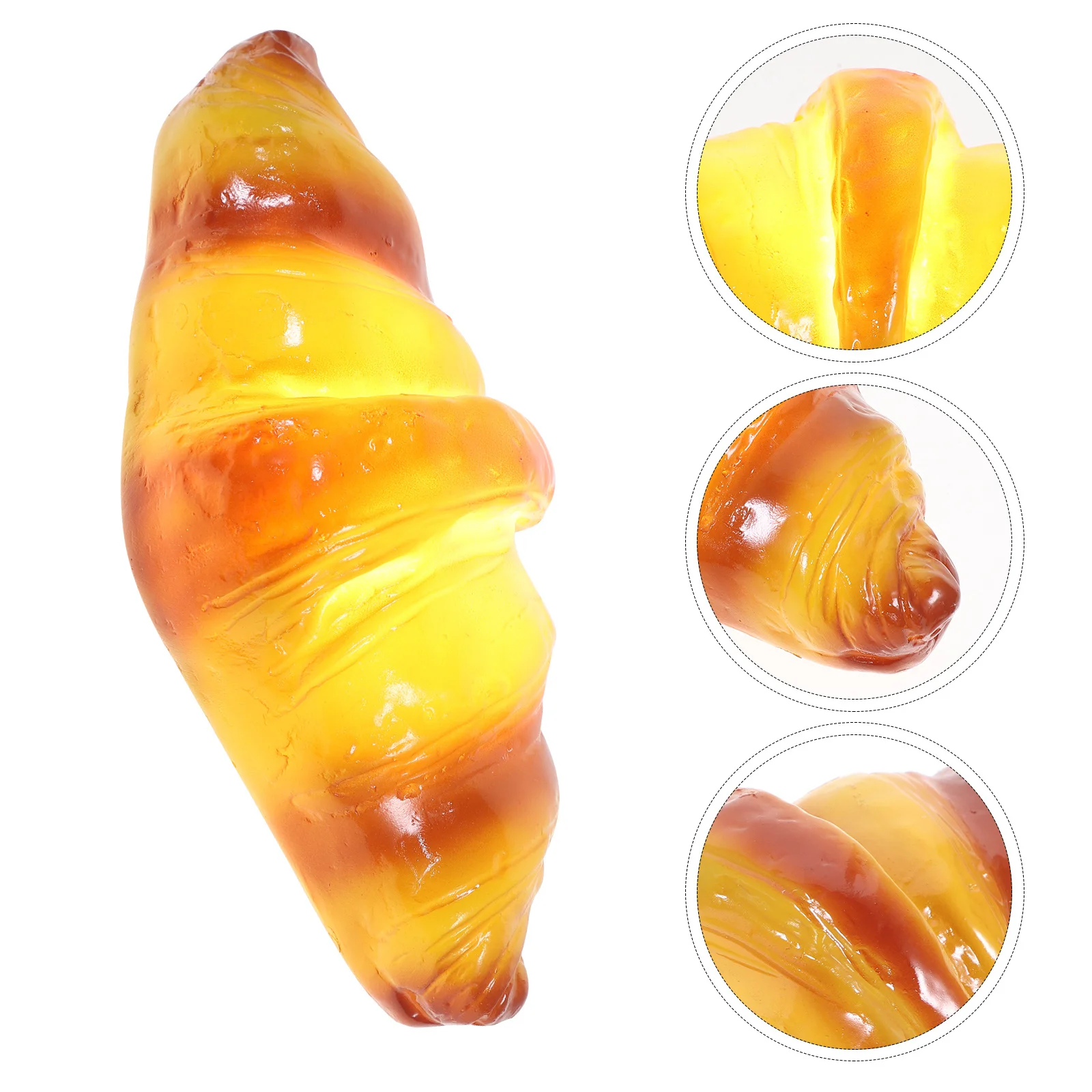 

1Pcs Croissant Bread Lamp LED Night Light Orange Premium Decorative Bread Shaped Lamp for Household Bedroom Party Festival Gift